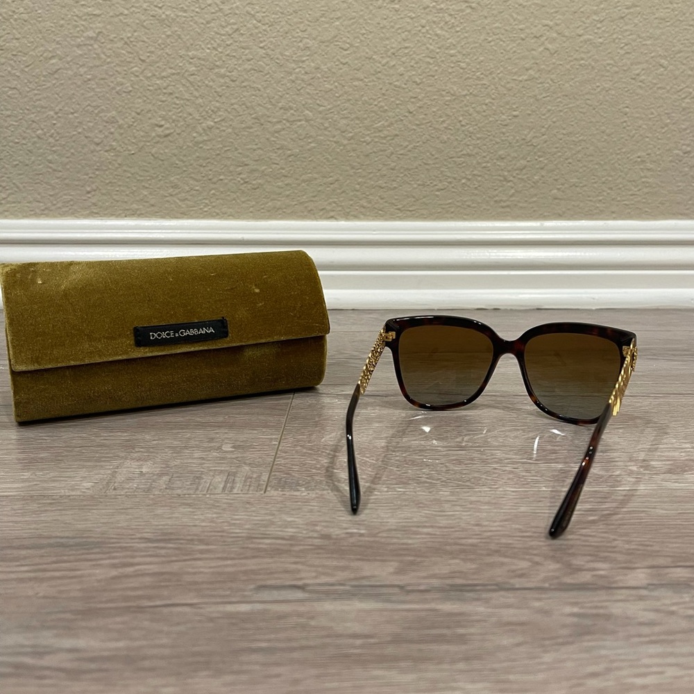 Dolce & Gabbana Havana Brown Sunglasses - Picture 4 of 6